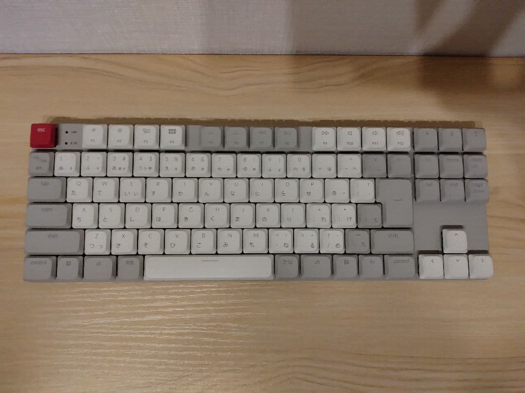 Keychron K1 MAX RETRO 日本語配列 赤軸 White LED Keychron K1 Max Retroカラー QMK ワイヤレス カスタム・メカニカル