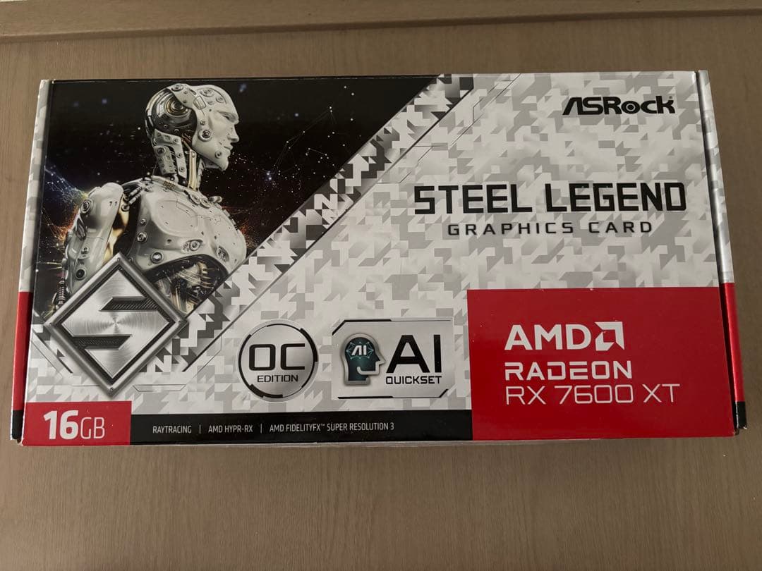 グラフィックボード・グラボ・ビデオカード ASRock STEEL LEGEND AMD Radeon RX 7600XT