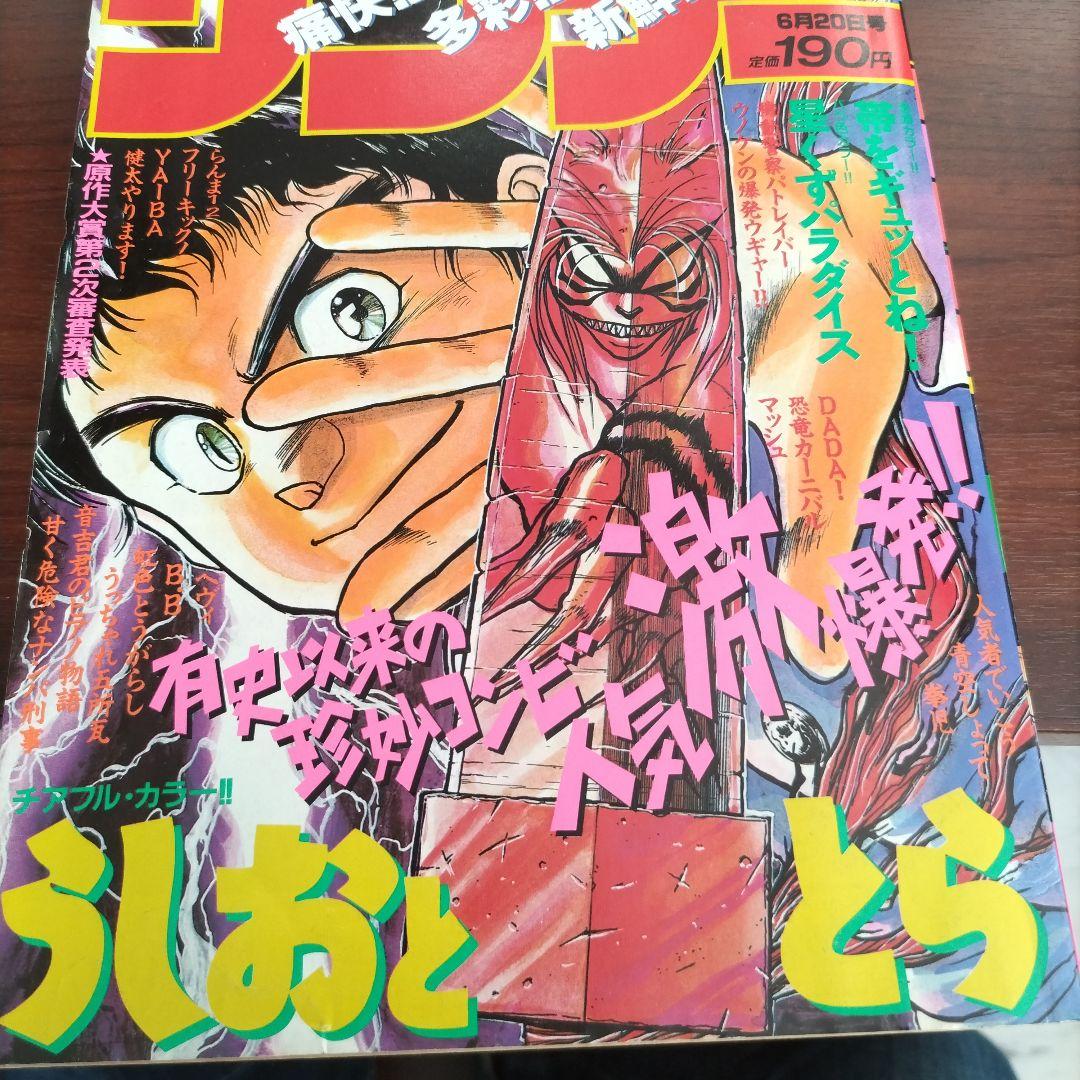 週刊少年サンデー 1990年27号 うしおととら 表紙 - メルカリ