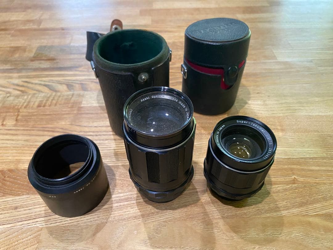 PENTAX SPOTMATIC 一眼レフカメラ レンズ3本付き