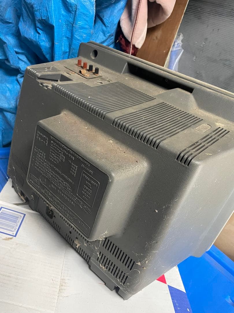 昭和レトロ　NEC テレビ　ジャンク　映像と音出ます