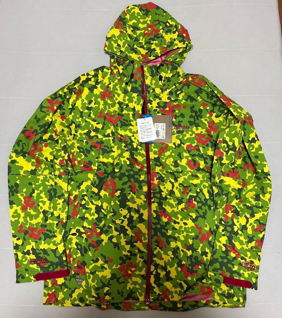【激レアXL・収納袋付】常吉×コロンビア PFG 限定コラボジャケット ※訳あり Columbia（コロンビア） ジャケット メンズ フイナム ゴールド