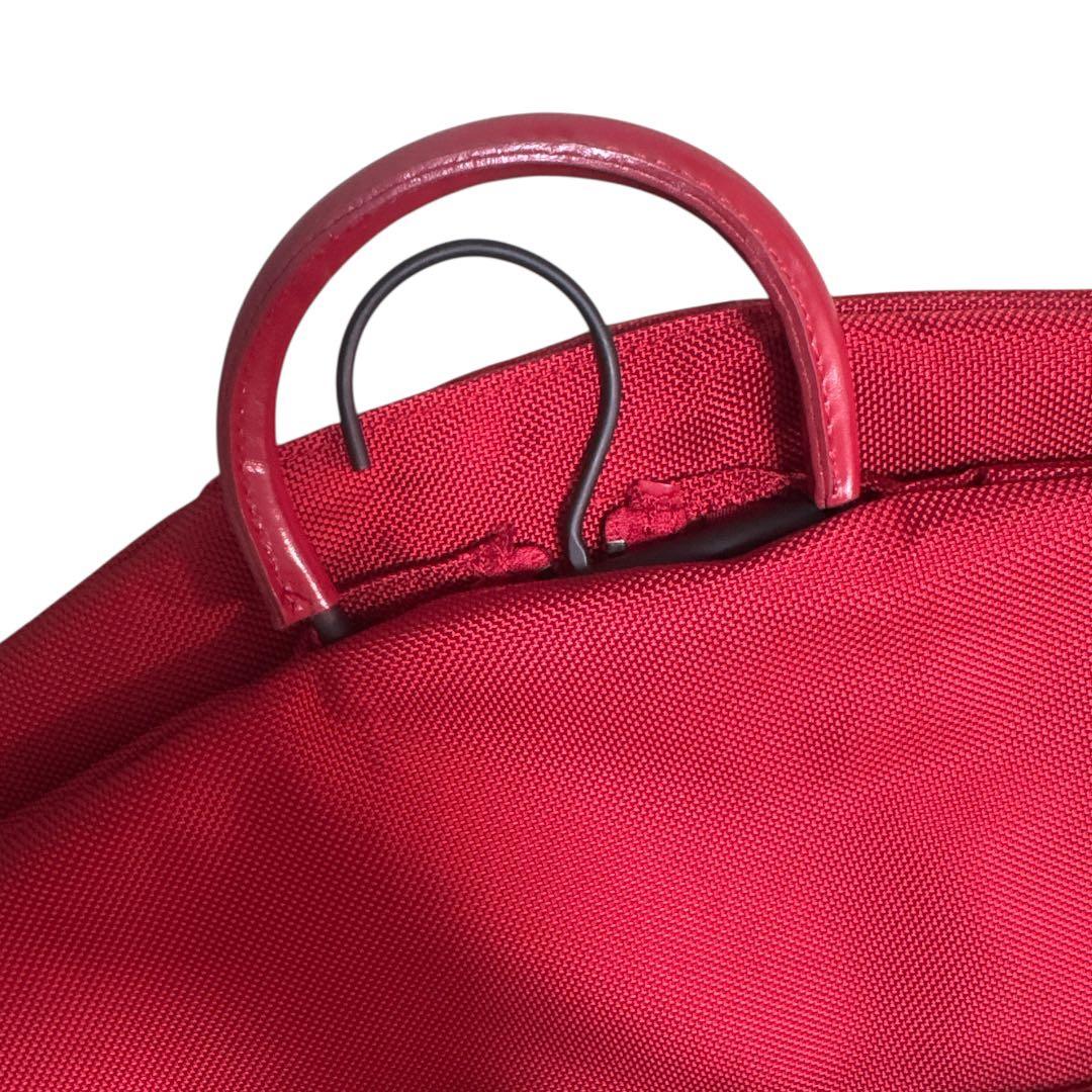 希少・美品 LONGCHAMP ロンシャン ガーメントバッグ レッド ハンガー