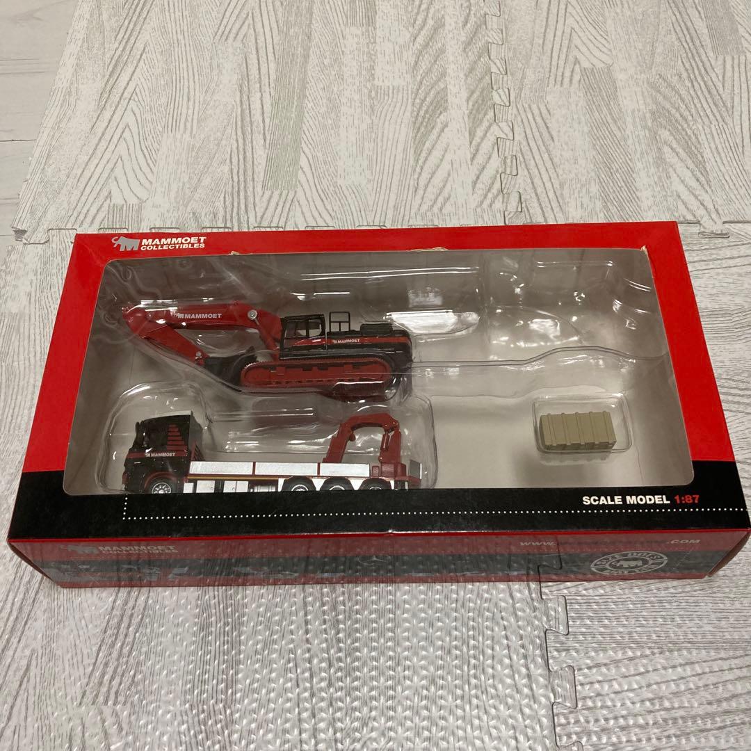 訳あり　MAMMOET トラックとシャベルカー1/87 フォークリフト欠品。 訳あり MAMMOET トラックとシャベルカー1/87 フォークリフト欠品。 訳