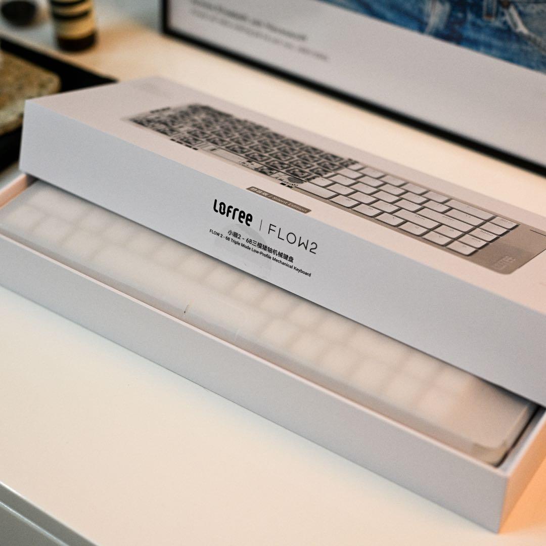 Lofree Flow2 68 ロープロファイル 静音キーボード シルバー