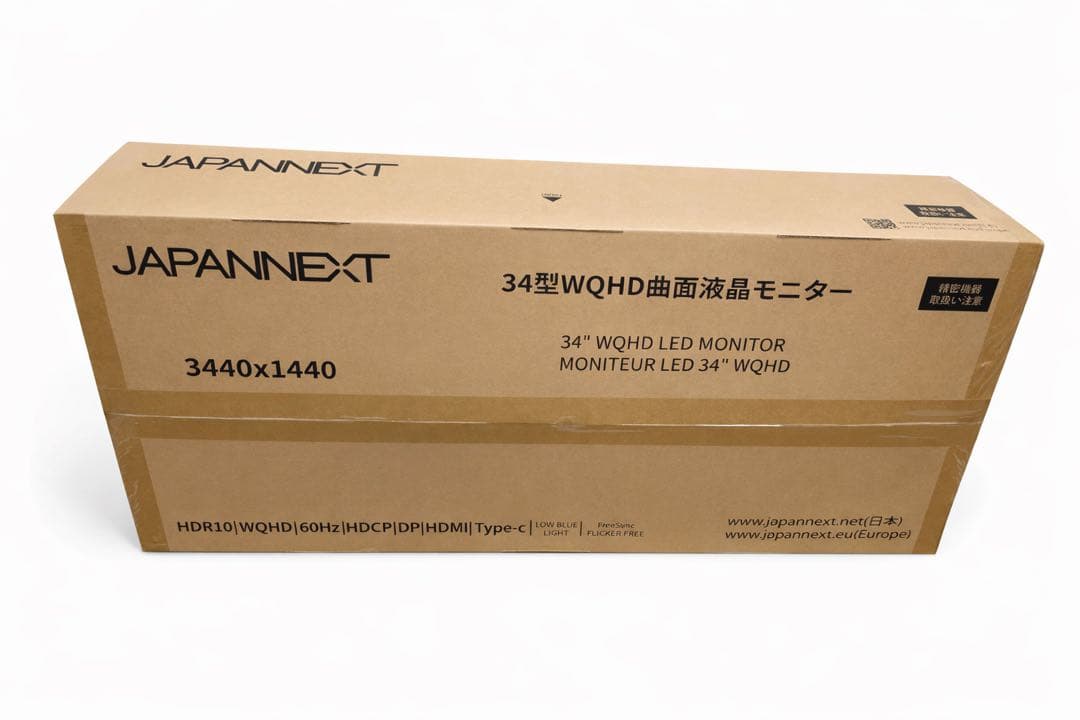 JAPANNEXT 34インチ WQHD 曲面モニター 新品未開封