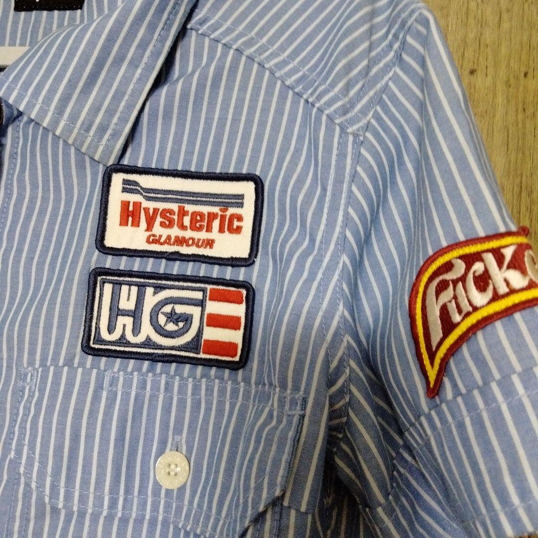 Hysteric Glamour ヒスグラ 半袖シャツ ストライプ Shirt - メルカリ