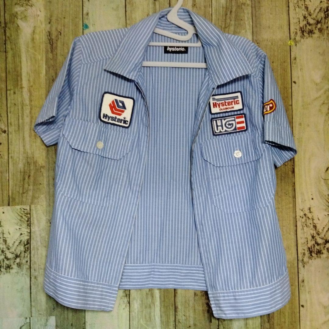 Hysteric Glamour ヒスグラ 半袖シャツ ストライプ Shirt - メルカリ