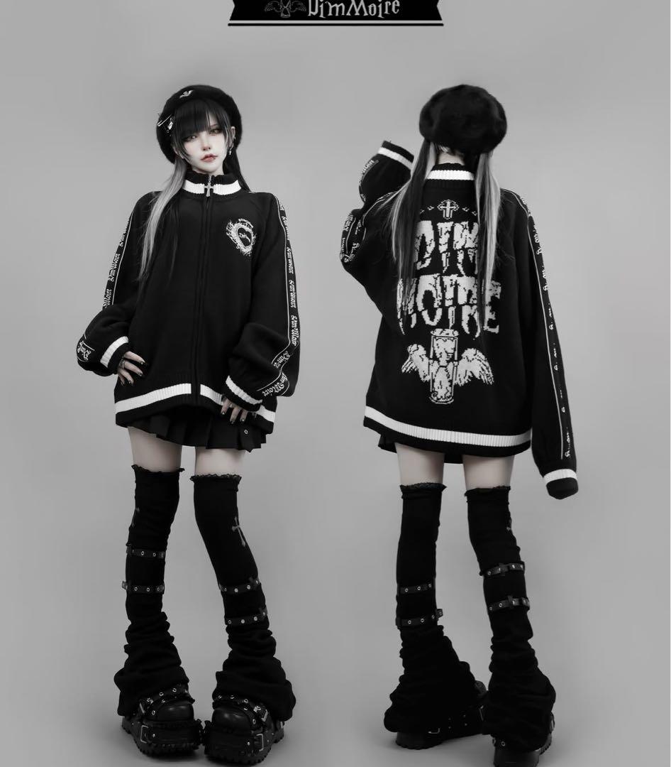 Dimmoire ディムモアール ニットジャージトップス Black 黒 DimMoire【ディムモアール】ニットジャージトップス/Black