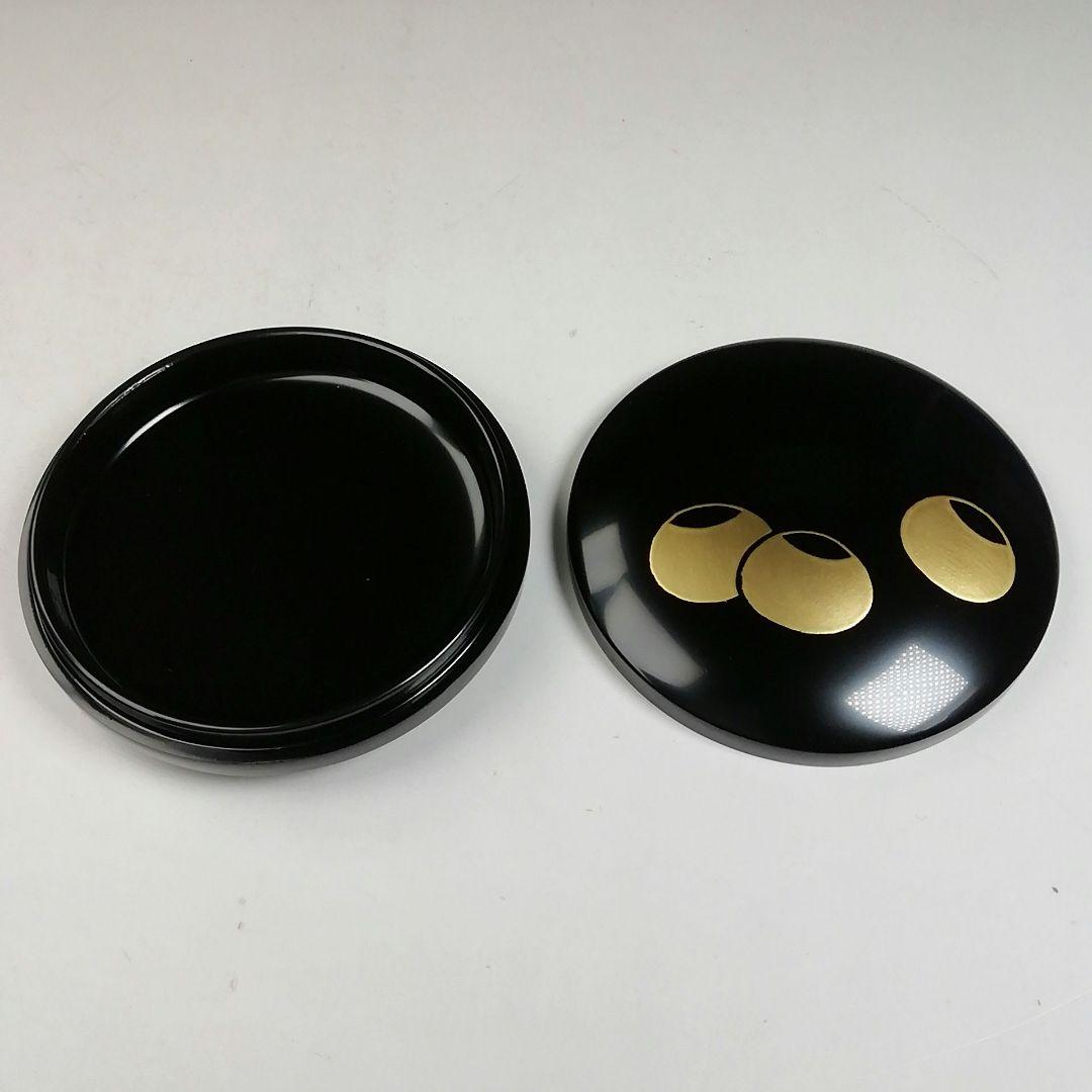 W93 香合 『つぼつぼ蒔絵』『塗師 伊藤表正 作』 共箱 茶道具