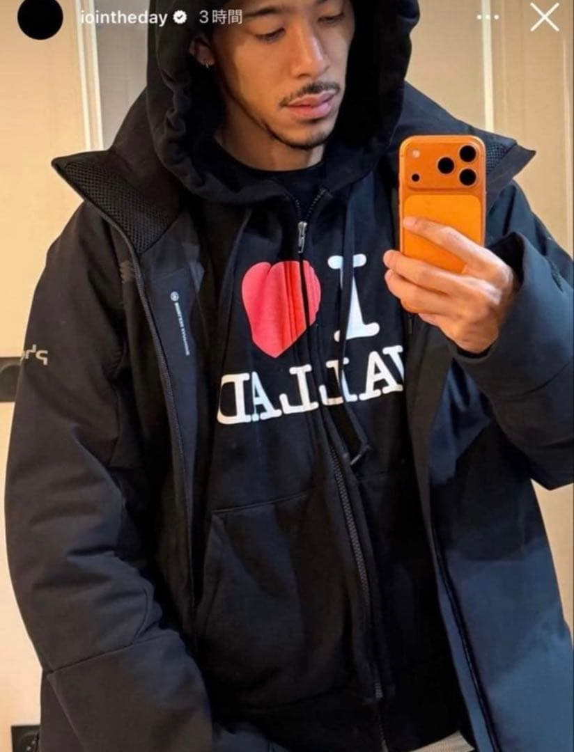 I LOVE VALLAD HOODIE パーカー IO着用 - メルカリ