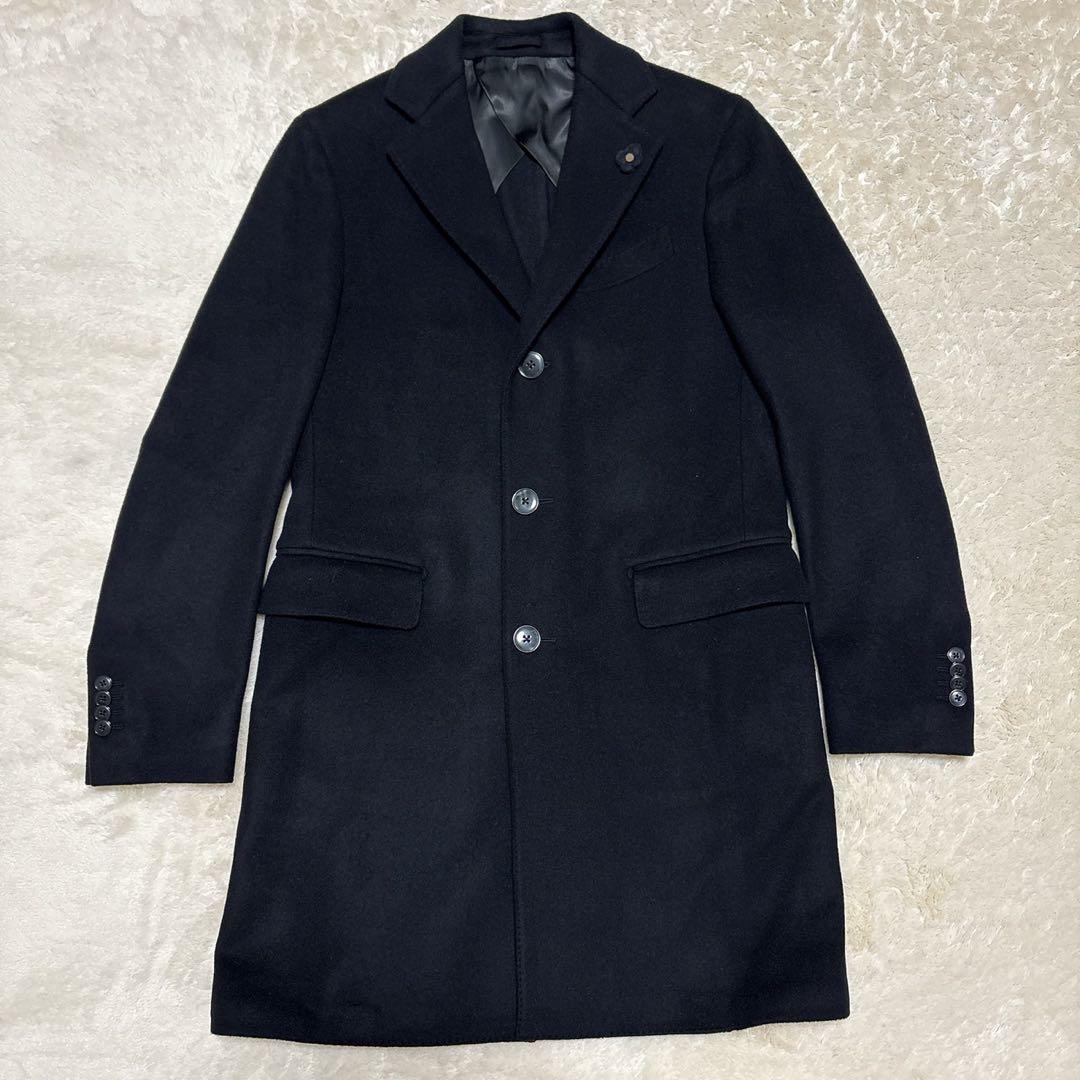 極美品 ラルディーニ チェスターコート ブートニエール ブラック ウール 46 楽天市場】【50%OFF!】ラルディーニ コート チェスターコート 秋冬