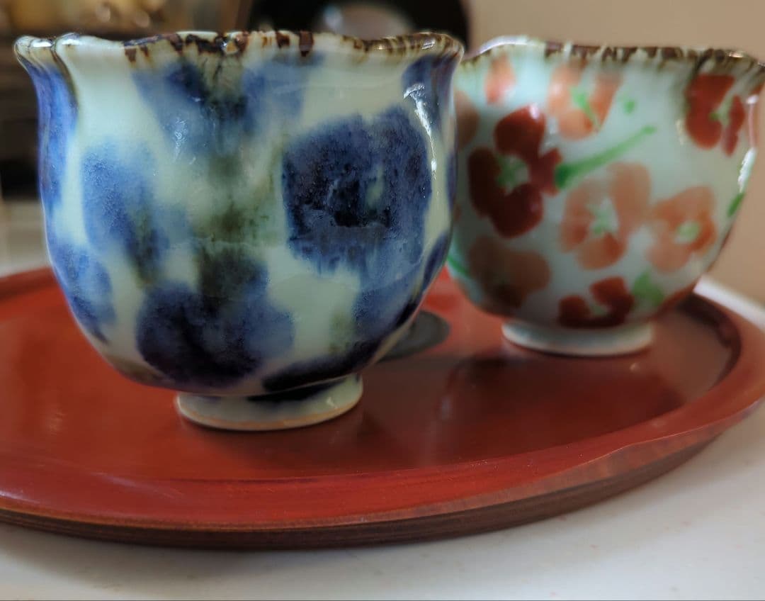 波佐見焼 斉山窯 太田恵 大湯呑み2個セット