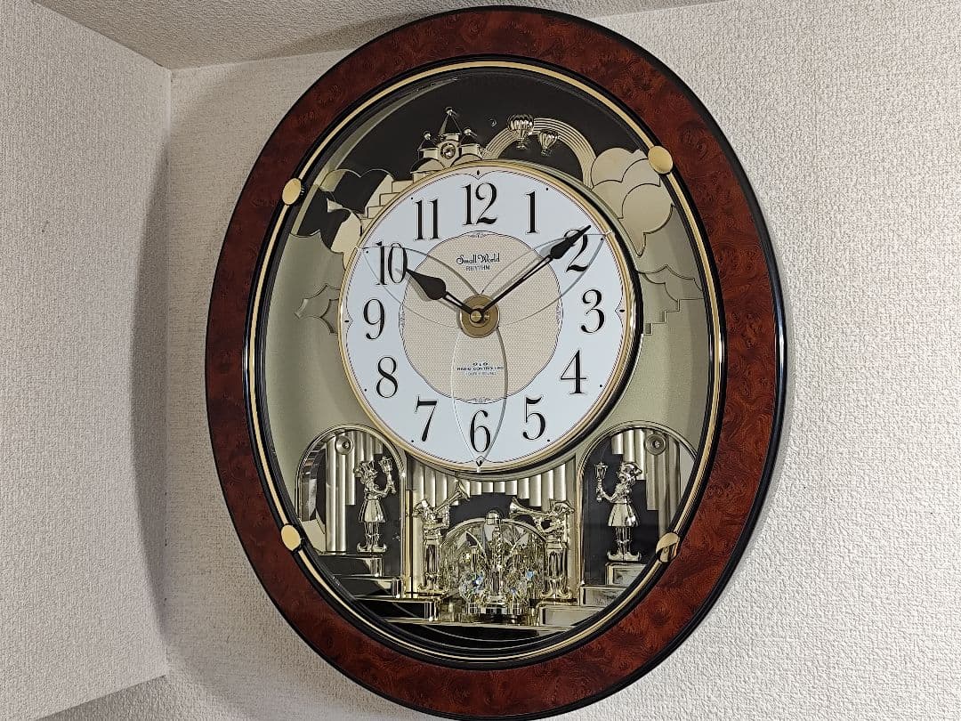 スモールワールドM498 からくり時計 メロディ 電波 レア 動作確認済み