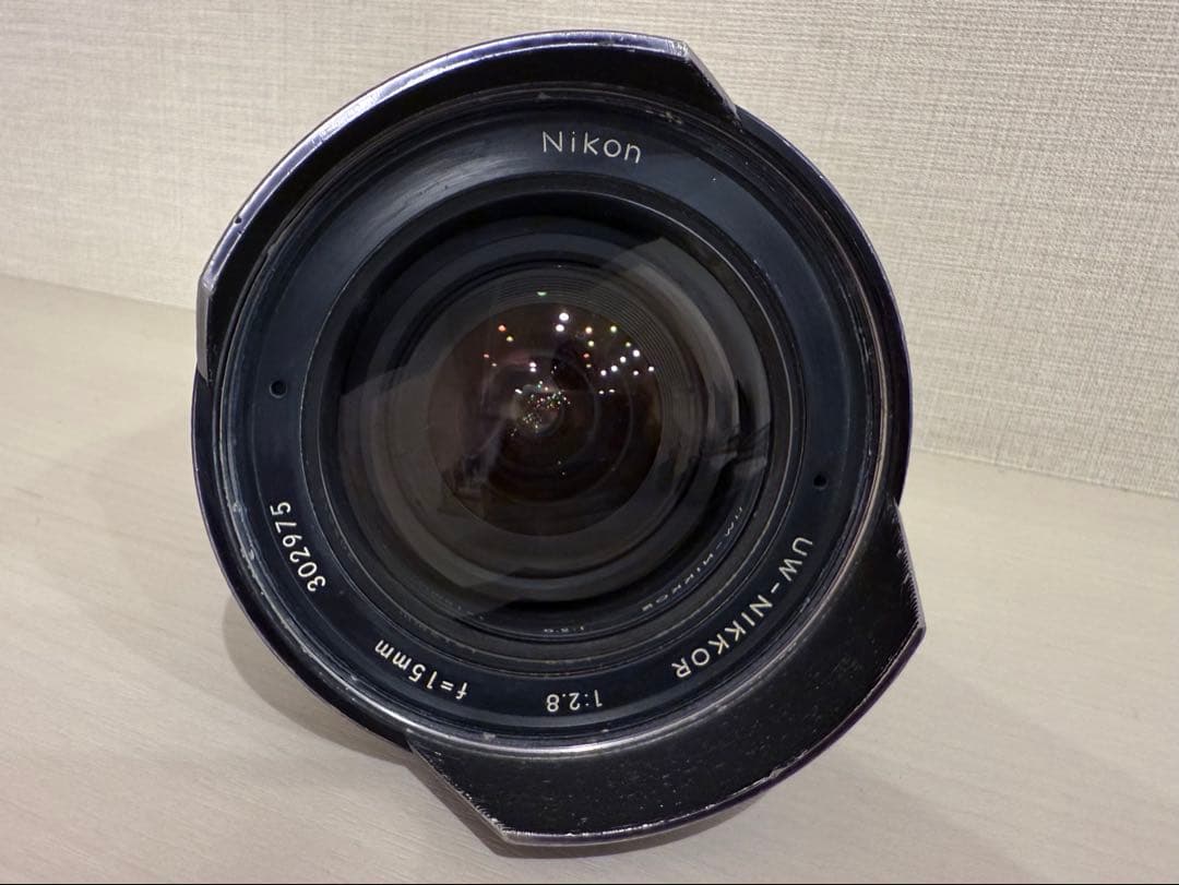 NIKON UW-NIKKOR 15mm f/2.8 レンズ 専用ファインダー付