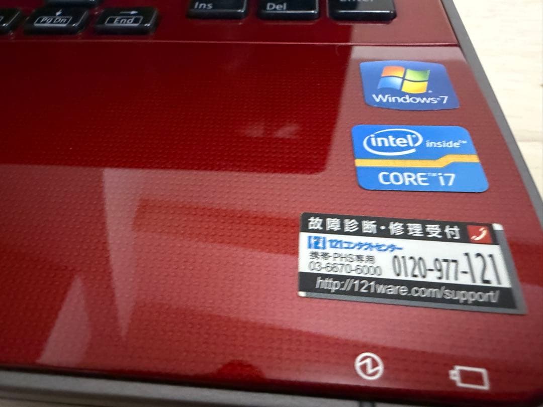 NEC LaVie Windows7 ジャンク品 電源入る OS使用不可