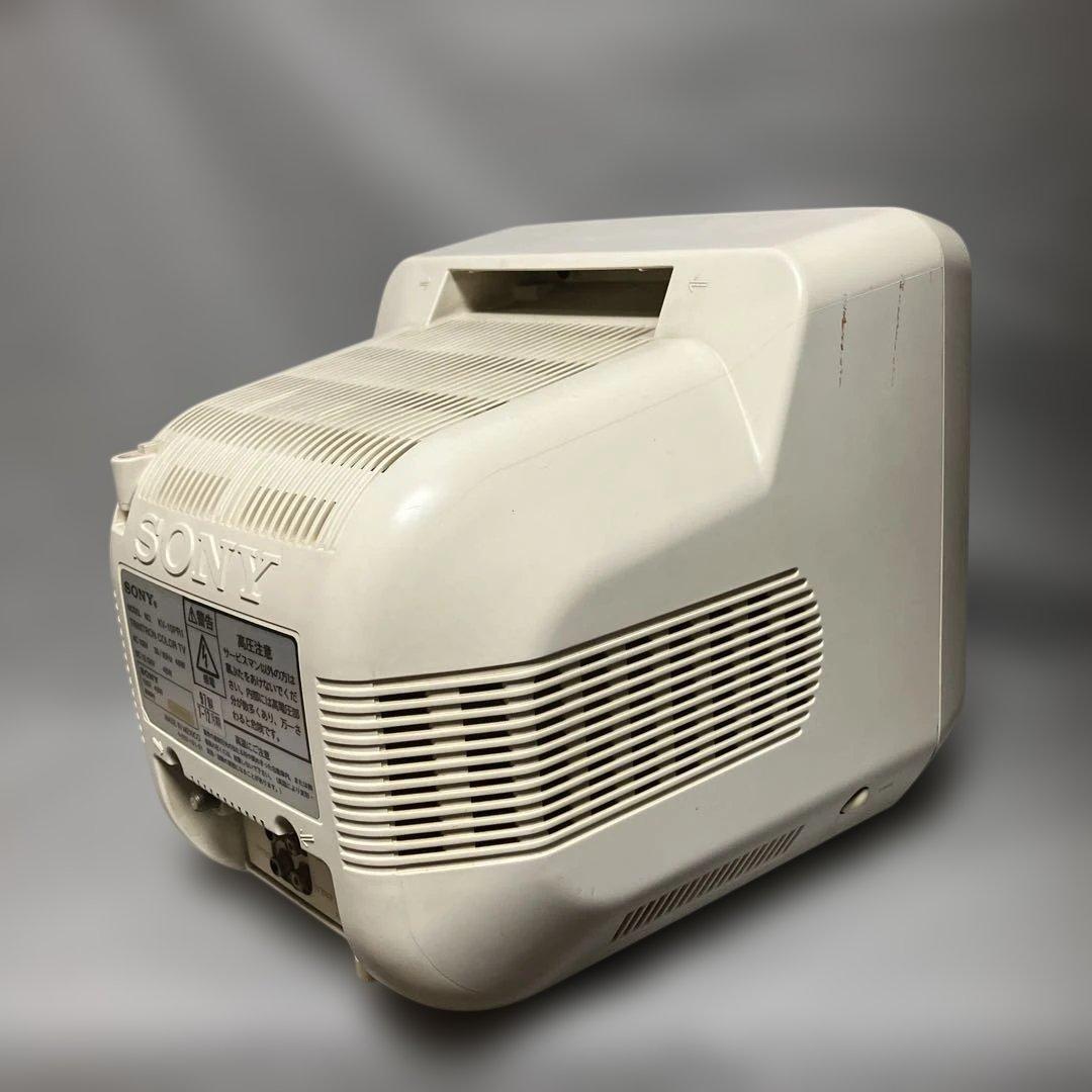破損箇所あり・動作OK・SONY KV-10PR1・白・小型カラーテレビ