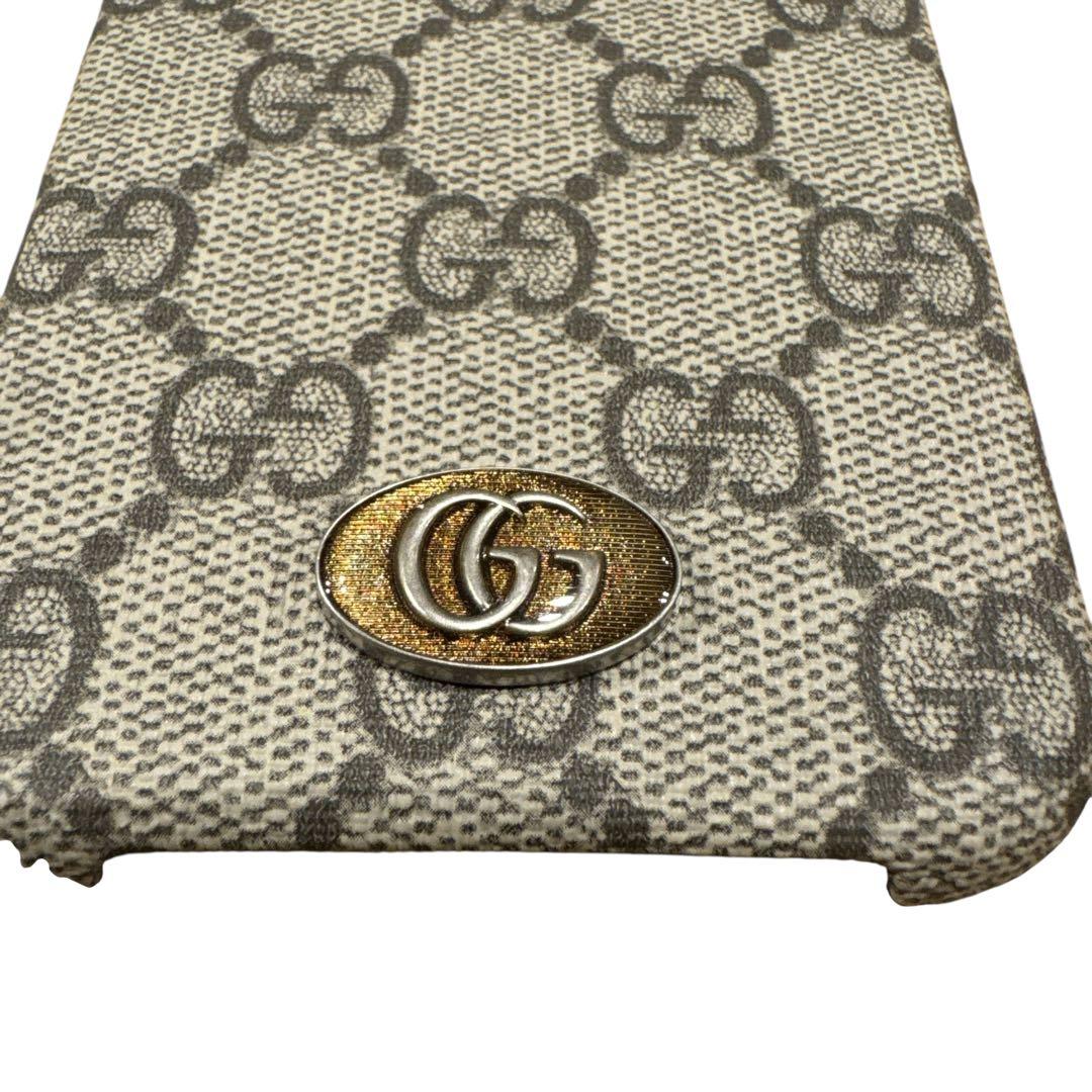 美品】グッチ iPhoneケース GG柄キャンバスiPhone14/13対応