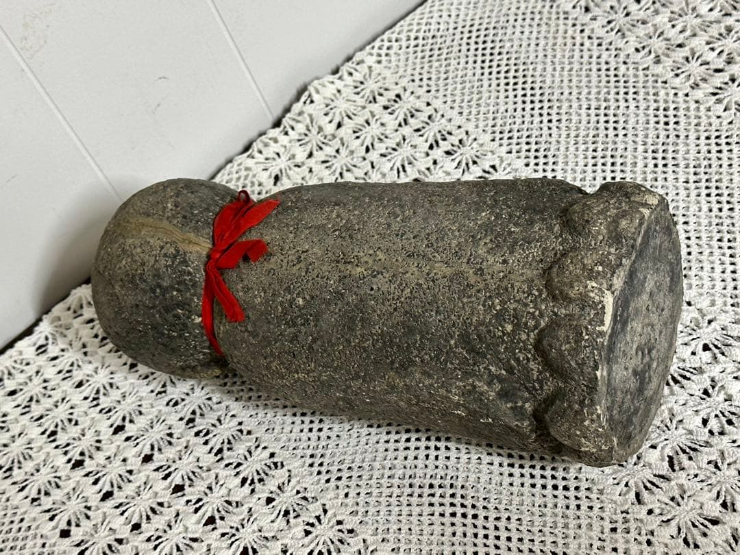 地蔵菩薩 置物 宝珠を持つお地蔵さま 28cm 石像 オブジェ 仏教 美術品