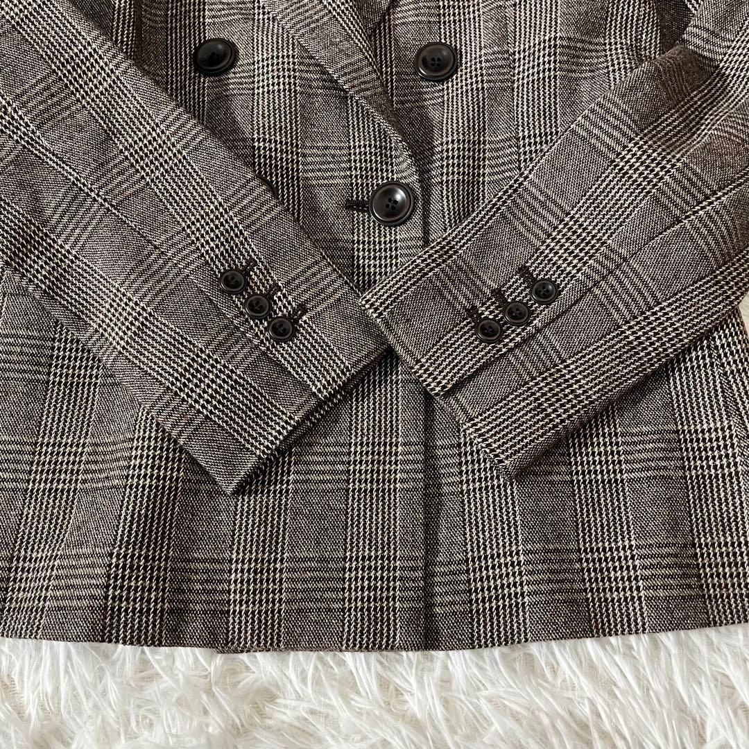 極美品 レリアン 現行タグ セットアップ ダブルブレスト グレン