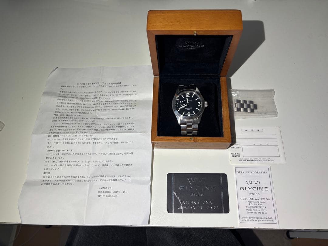GLYCINE INCURSORE 自動巻き時計 スイス製 200M防水 専用箱 - メルカリ