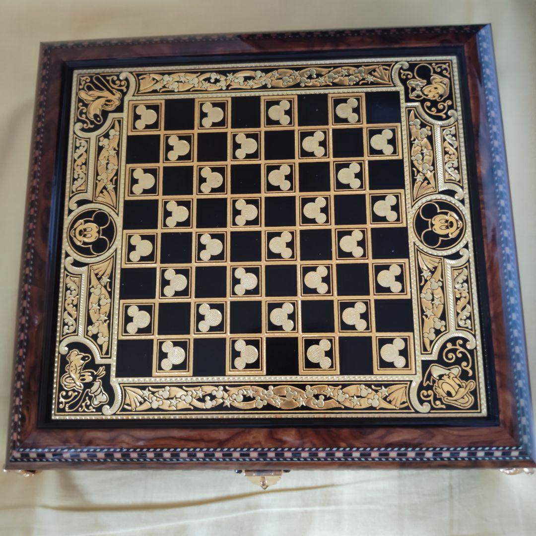 コレクション整理・希少】ディズニー 高級チェスセット 純金象嵌