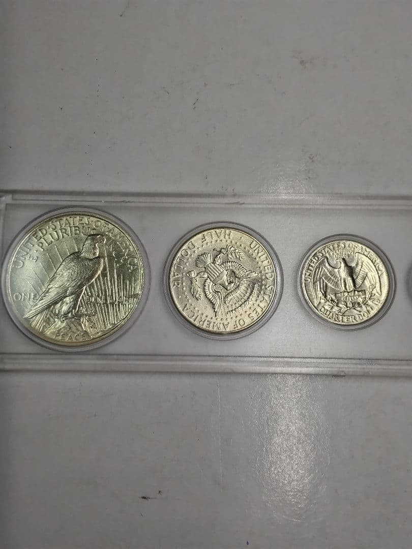 hab018 アメリカ コインセット 1922年ピースダラー、銀貨含む