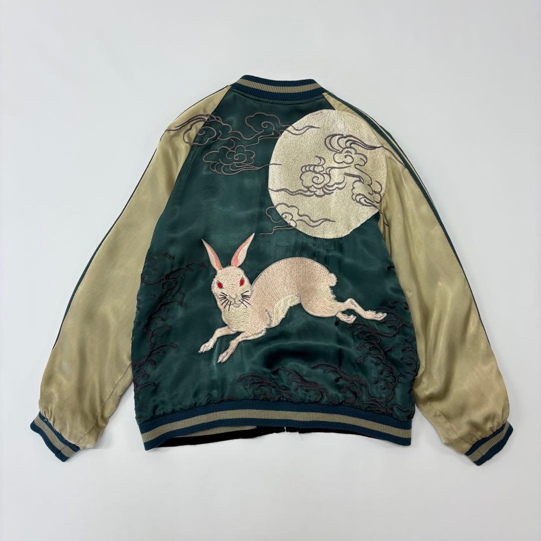 花旅楽団 SCRIPT スプリクト リバーシブル スカジャン 刺繍 サイズ L 鳳凰刺繍スカジャン リバーシブル 花旅楽団 SCRIPT メンズ レディース