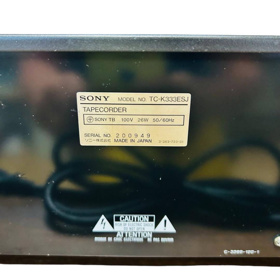 SONY ソニー TC-K333ESJ ステレオカセットデッキ