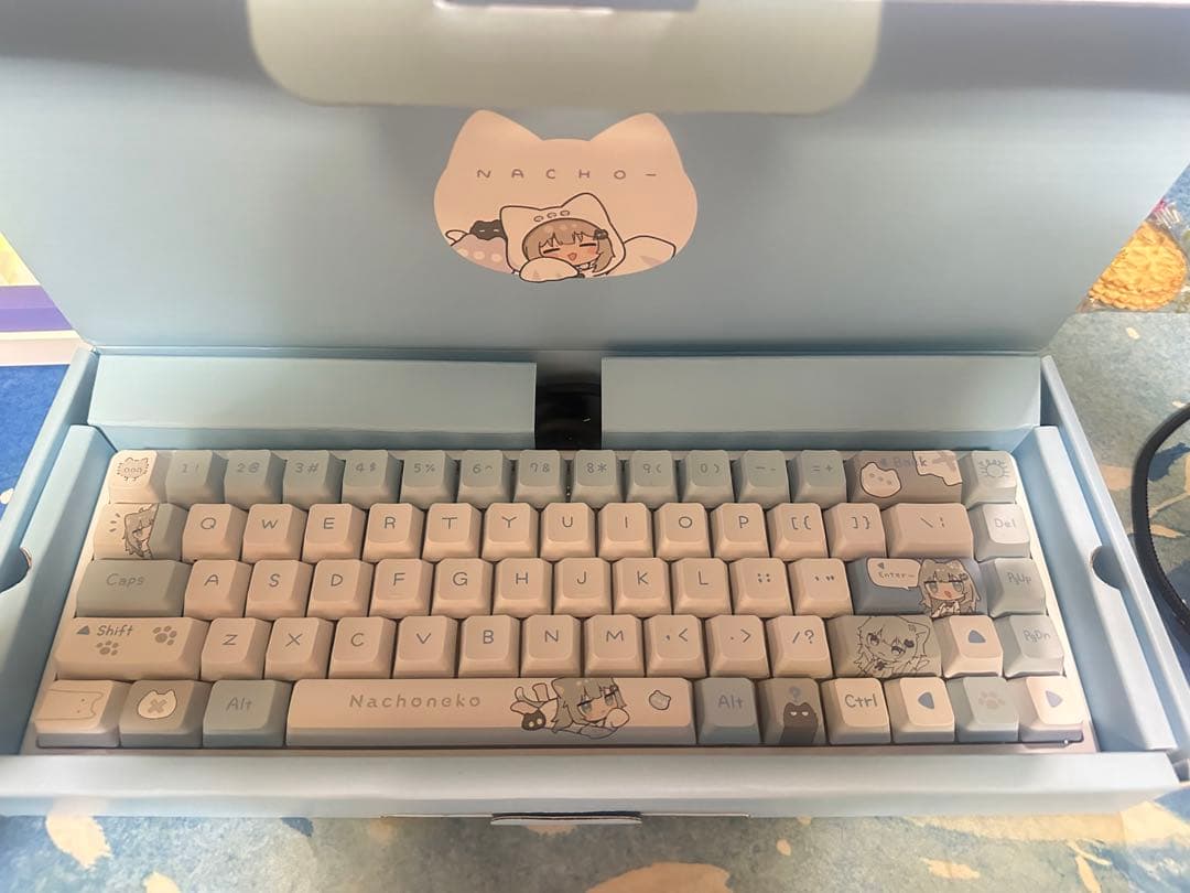 Nachonako メカニカルキーボード TEX Shinobi 』 TrackPoint搭載 英語US配列 7段配置キーボード CHERRY
