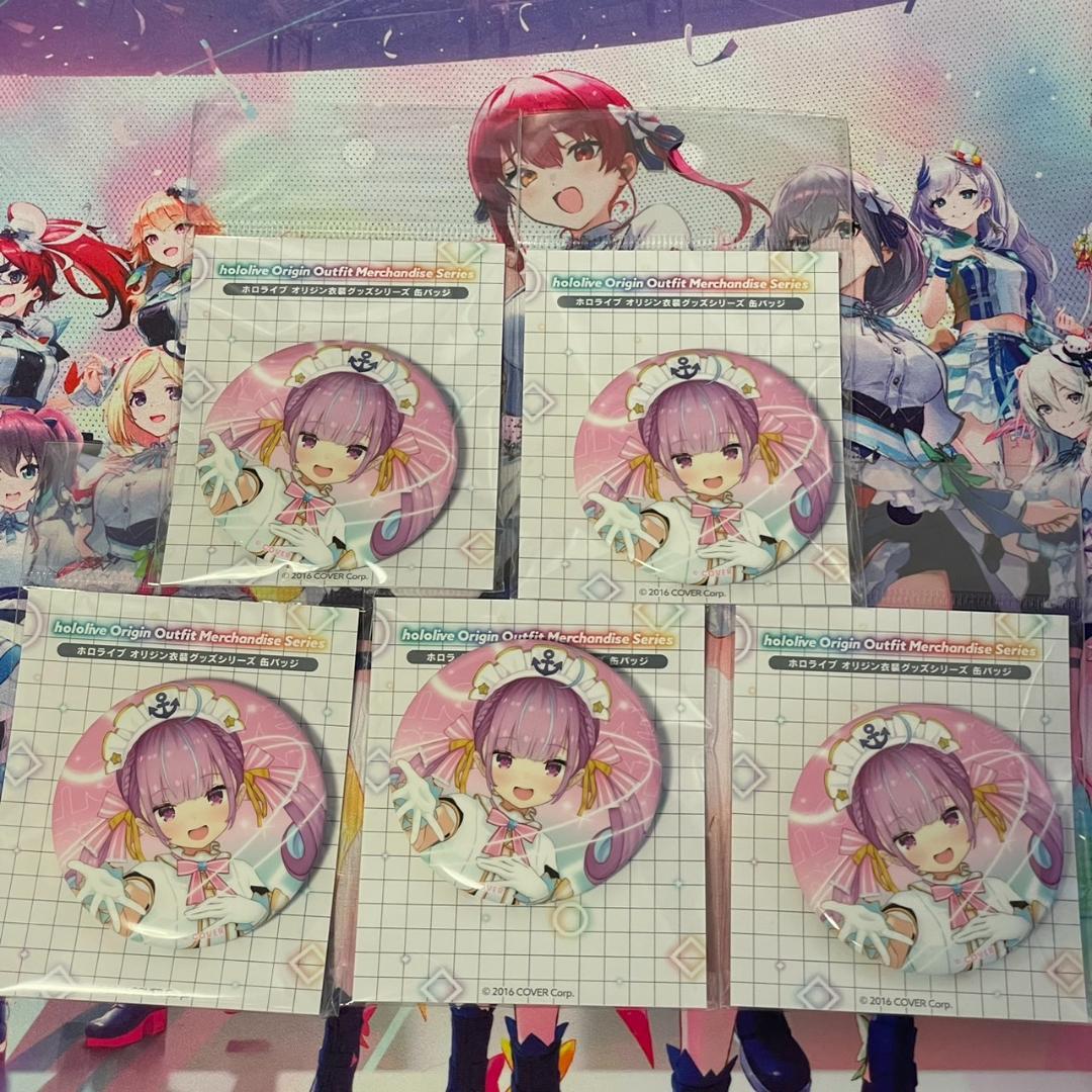 湊あくあ ホロライブ オリジン衣装グッズシリーズ 缶バッジ - メルカリ