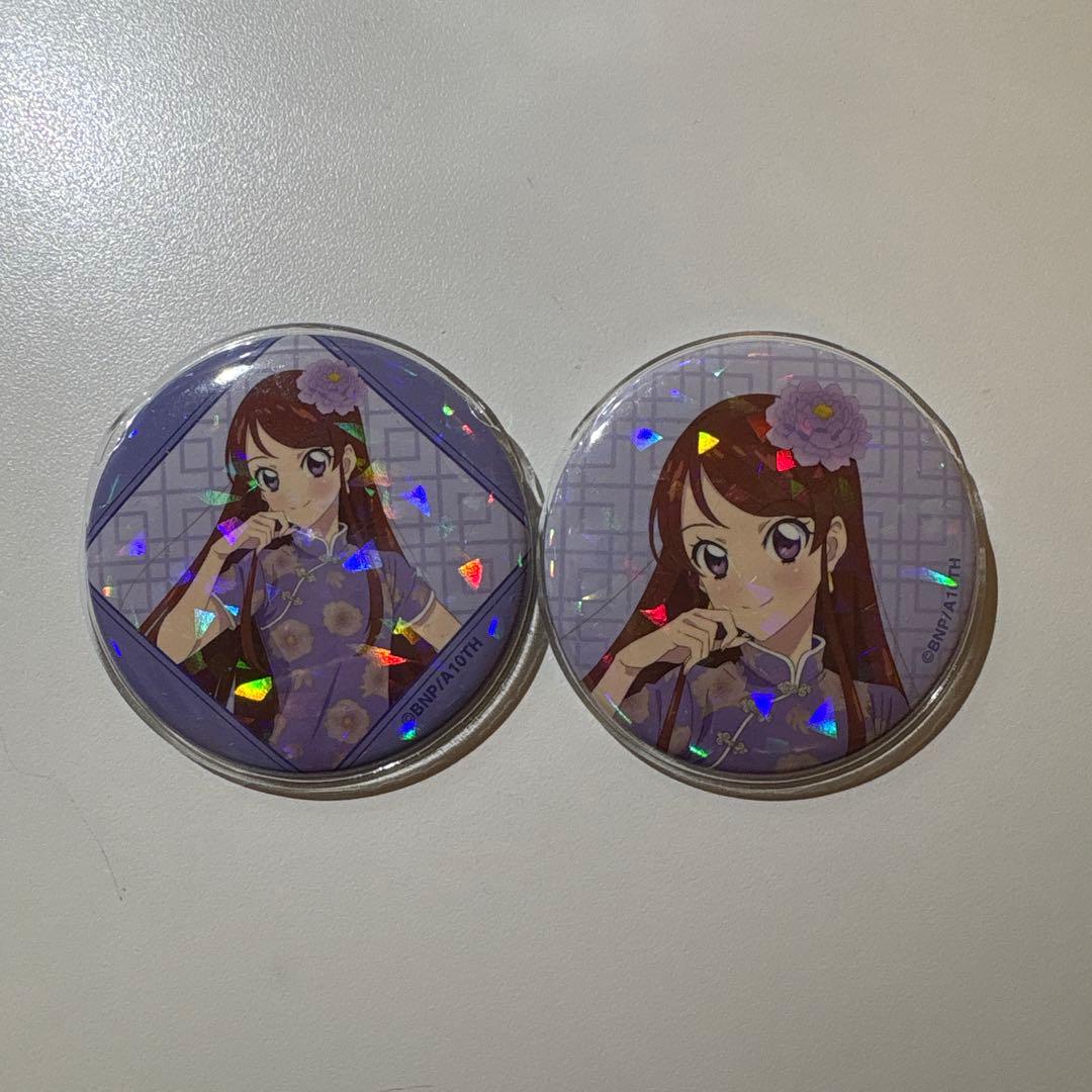 アイカツ！ 描き下ろしチャイナドレスVer缶バッジ 蘭コンプリート