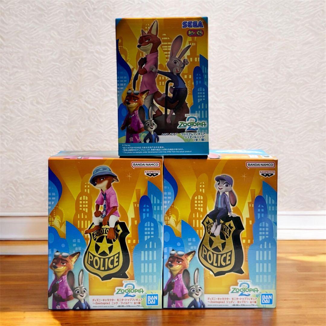 ズートピア2 ニック&ジュディ フィギュア 3体セット - メルカリ