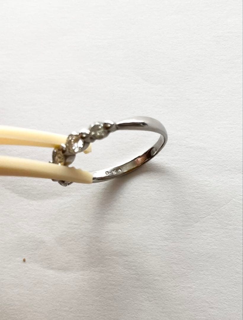 Pt900 ダイヤ ５石 0.5ct リング　指輪