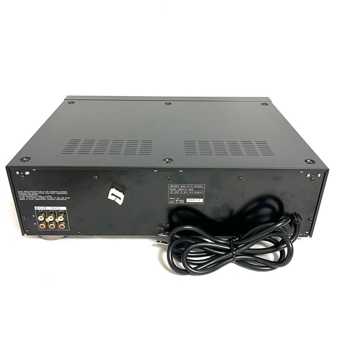 【メンテナンス済】SONY ソニー 3ヘッドカセットデッキ TC-K222ESA