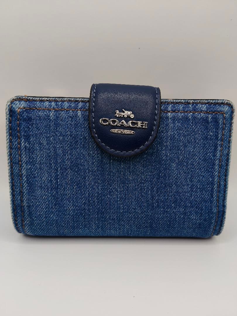 COACH　デニム　二つ折り財布 COACH（コーチ） 新作セール 二つ折り財布 デニム 財布 カードケース