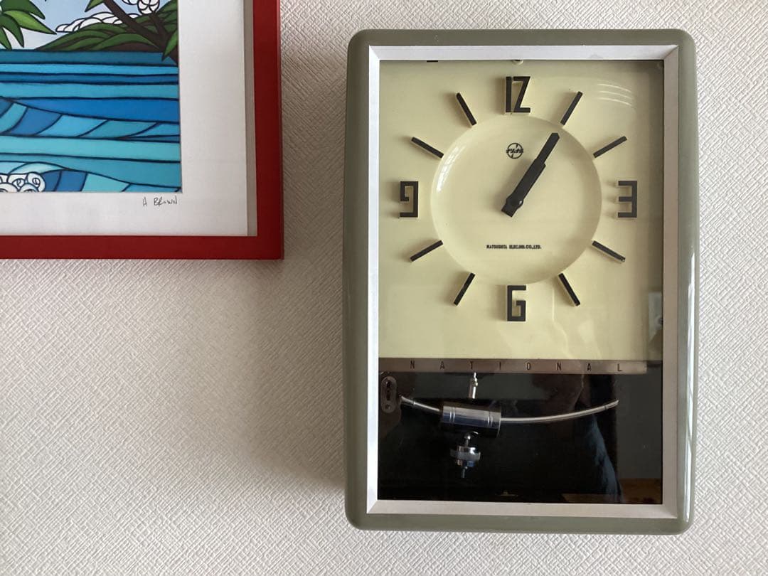 National(現Panasonic)オルゴール時報 振り子時計 昭和30年代