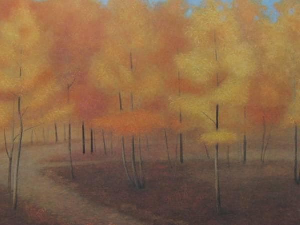 東山 魁夷 、【彩林】、希少画集画、新品高級額・額装付、状態良好