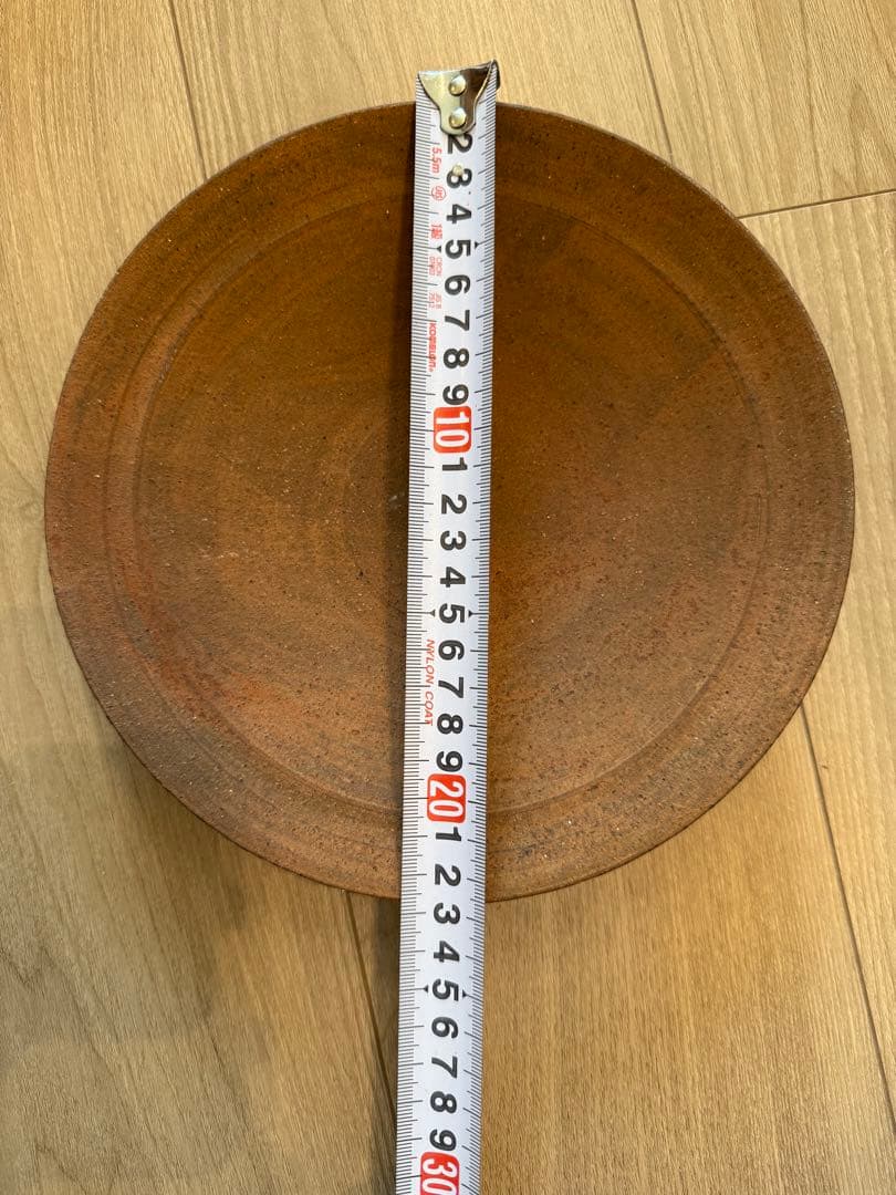二階堂明弘　やきしめ皿　22.5cm