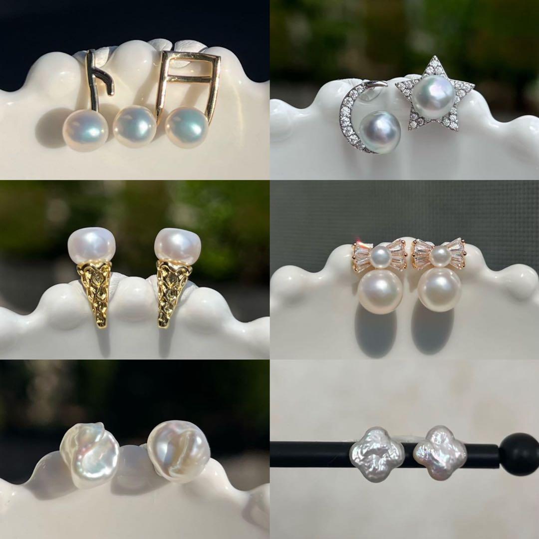 A様 リクエスト 6点 まとめ商品　パールピアス　音符　アイス　リンボ　星月 凛 RIN ボディピアス 16G 軟骨ピアス 宇宙 スター ムーン 星 月