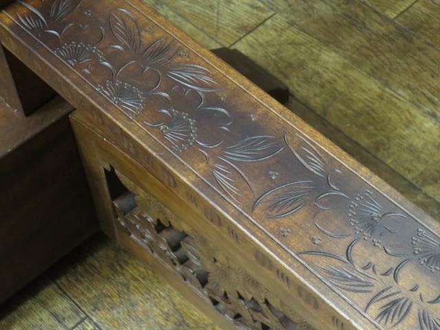 伝統工芸 軽井沢彫り 桜 彫刻 姿見 定価35万円/ミラー/鏡台/鏡 - メルカリ