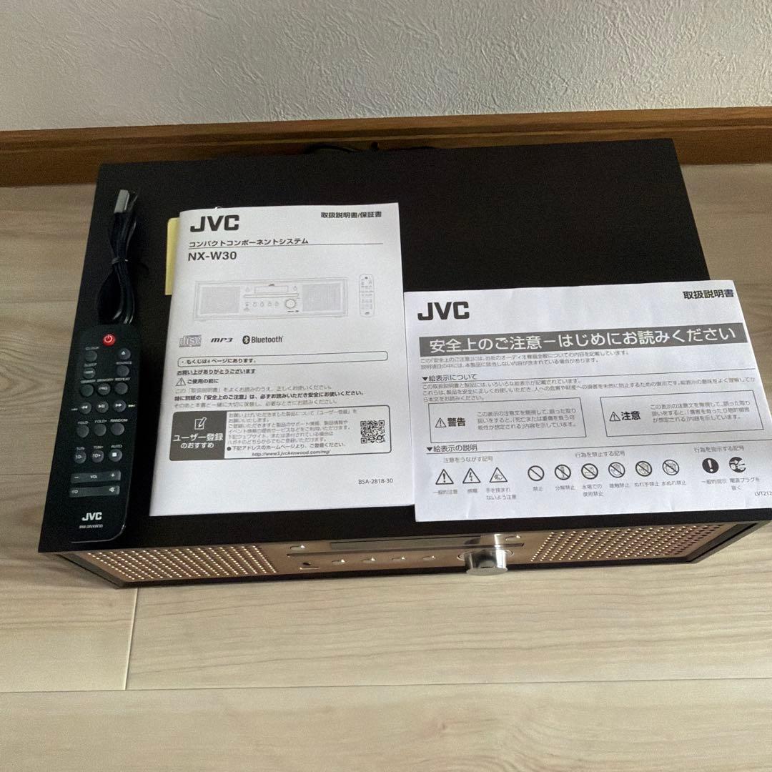 JVC NX-W30 コンパクトコンポ CD/BT リモコン付 動作確認済