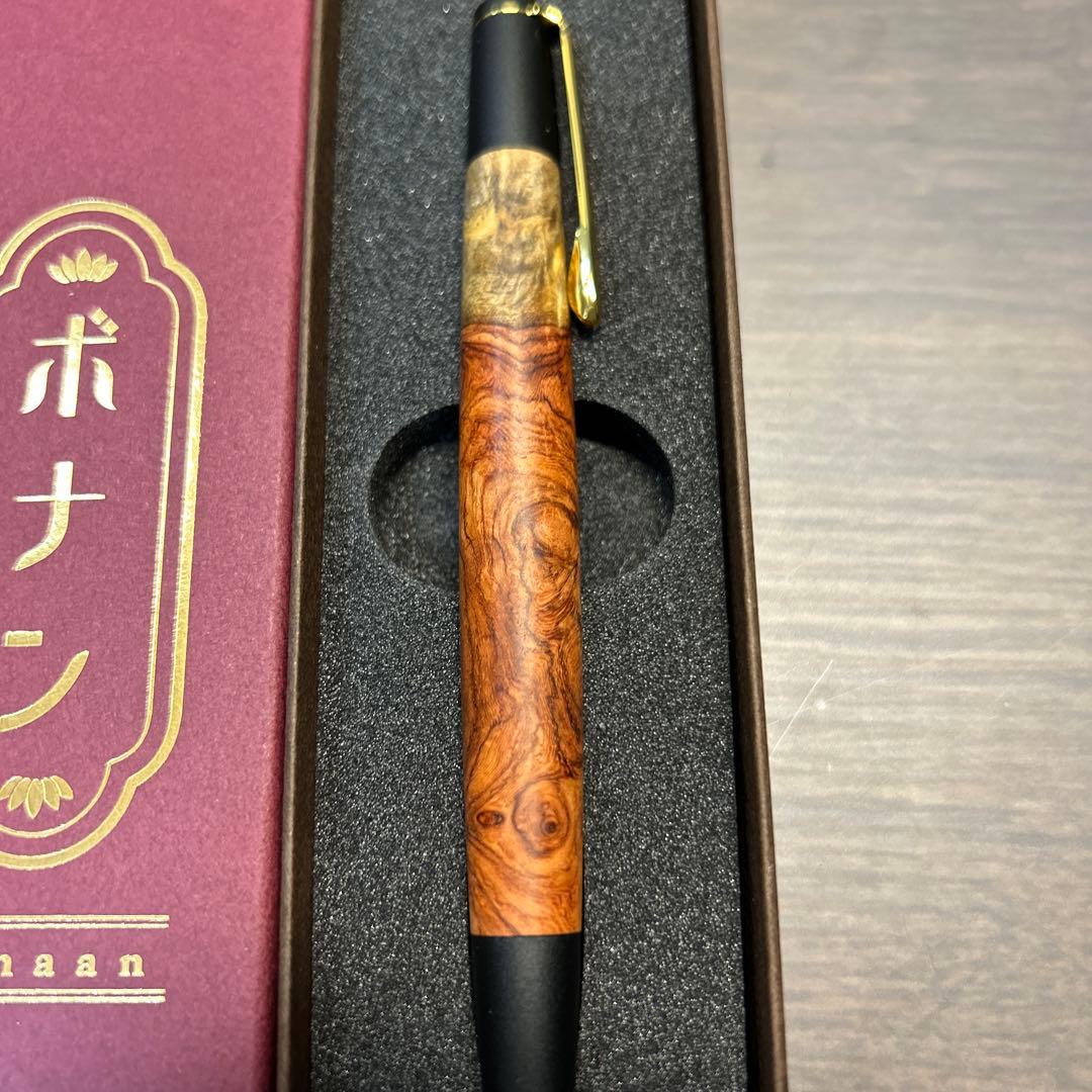ボナンペン 本花梨瘤源平 シャーペン 真鍮金具 新品未使用 - メルカリ