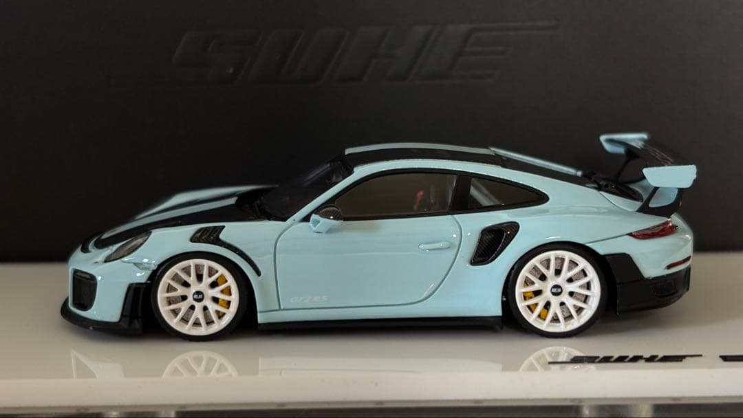 世界100台限定 suhe 1/64 ポルシェ 911 GT2RS ブルー - メルカリ