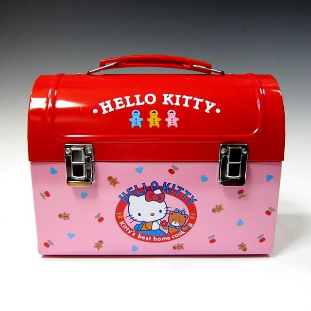 1986年製◇サンリオ◇ハローキティ◇ブリキBOX トランク◇ユニ