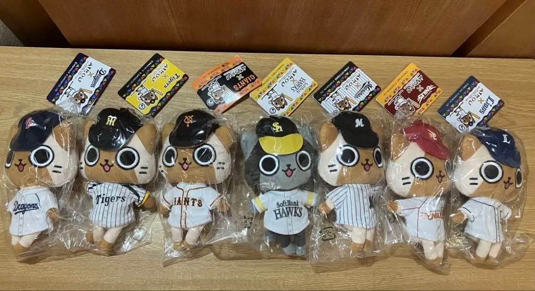 プロ野球キャラクターぬいぐるみ7体セット アイルー&メラルーモンハン
