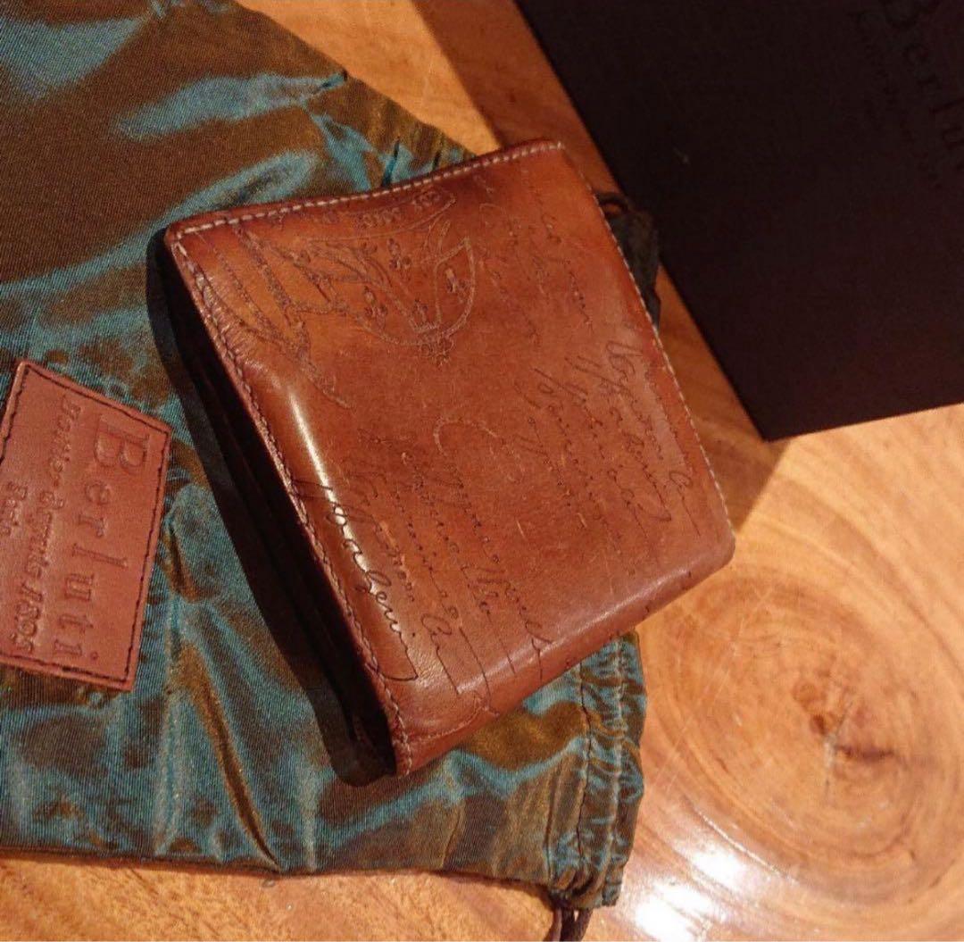 Berluti 二つ折り財布 ブラウン 保存袋付き - メルカリ