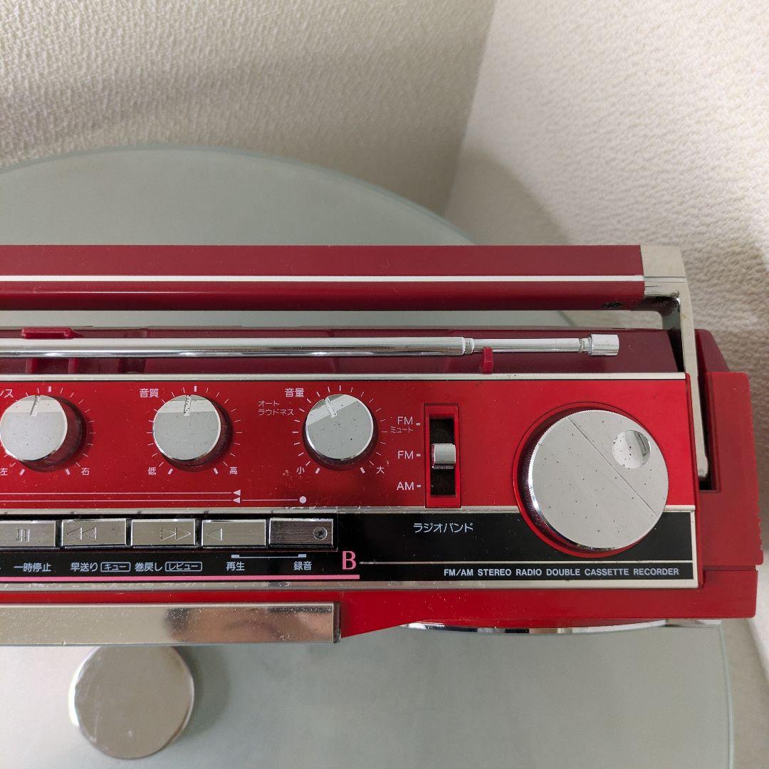 【動作品】SANYO サンヨーWカセットデッキMR-WU4　昭和レトロビンテージ