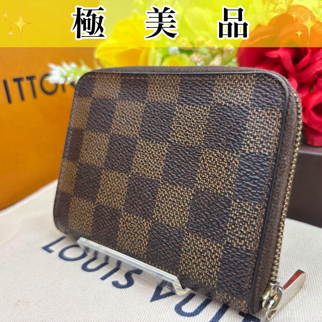 ✨極美品✨ルイヴィトン　ダミエ　エベヌ　ジッピーパース 美品 ルイヴィトン ジッピーコインパース コインケース ダミエ エベヌ