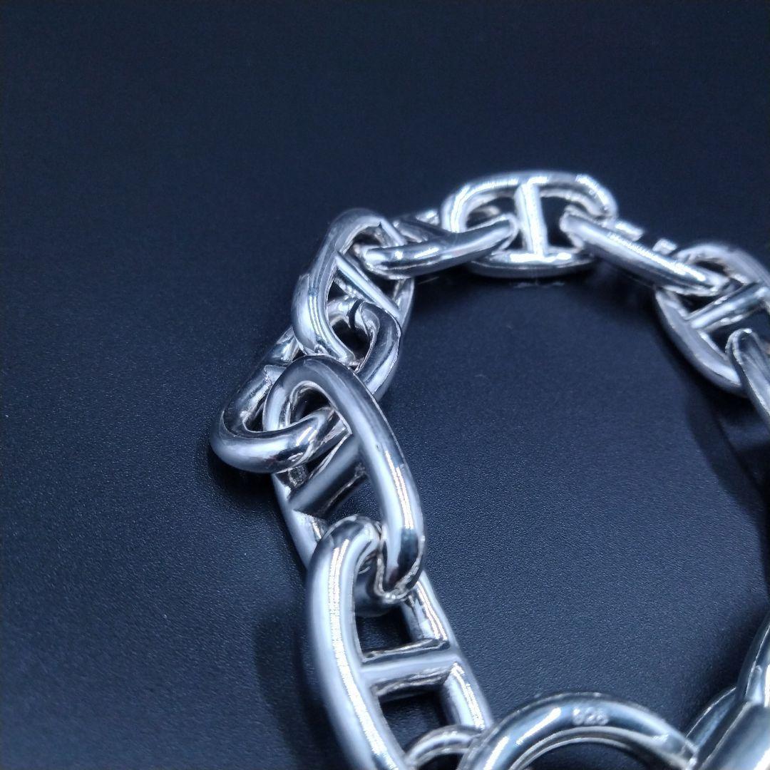 シェーヌダンクル シルバー 925 ブレスレット メンズ アンカー